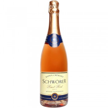 Schwörer Pinot Rosé Crémant Brut klassische Flaschengärung